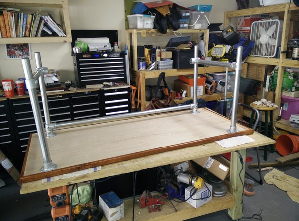 Custom DIY Industrial Pipe Desk for Gaming and Design