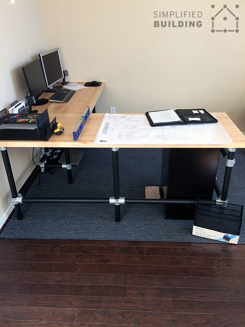 Diy Butcher Block Desk Simplified, Butcher Block Countertop Office Desk