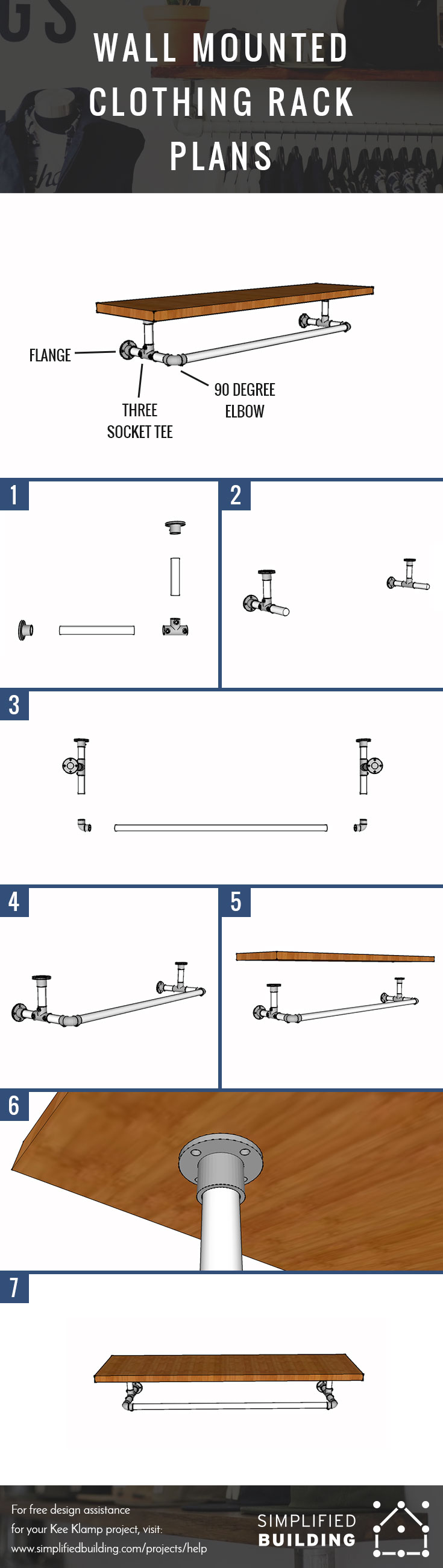 Wall Mounted Clothing Rack Plans
