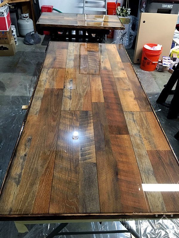 DIY Laminate Flooring Table Top Desk | Simplified Building