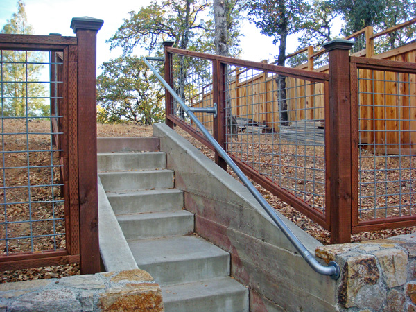 outdoor handrails for concrete steps