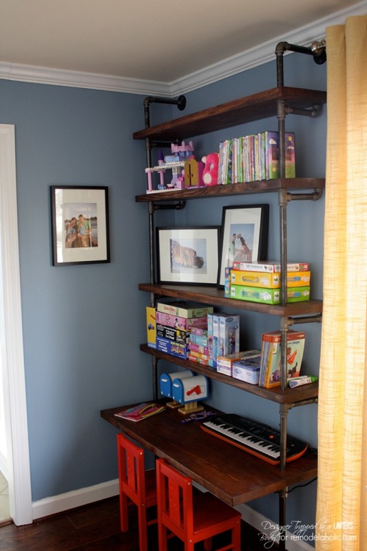DIY Shelf Ideas Built with Industrial Pipe
