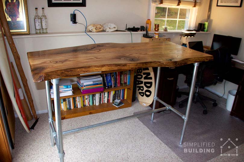 37 Diy Standing Desks Built With Pipe, Wood Standing Desk Plans