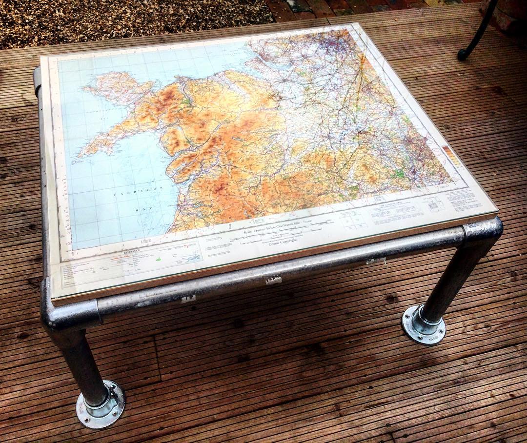 DIY Kee Klamp coffee table