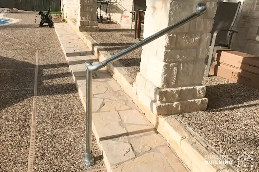 Handrail for Pool Deck Steps