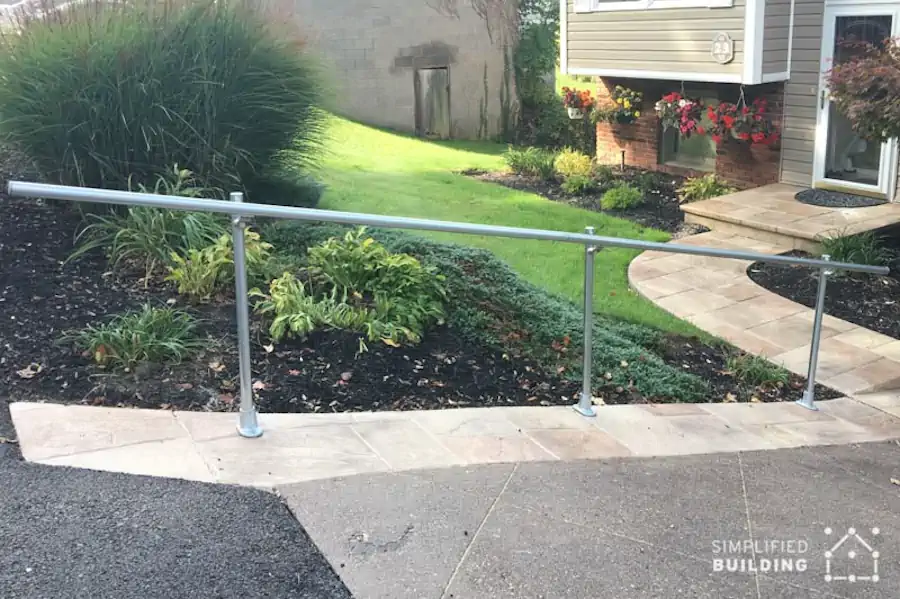 Exterior Handrail for Sloped Driveway